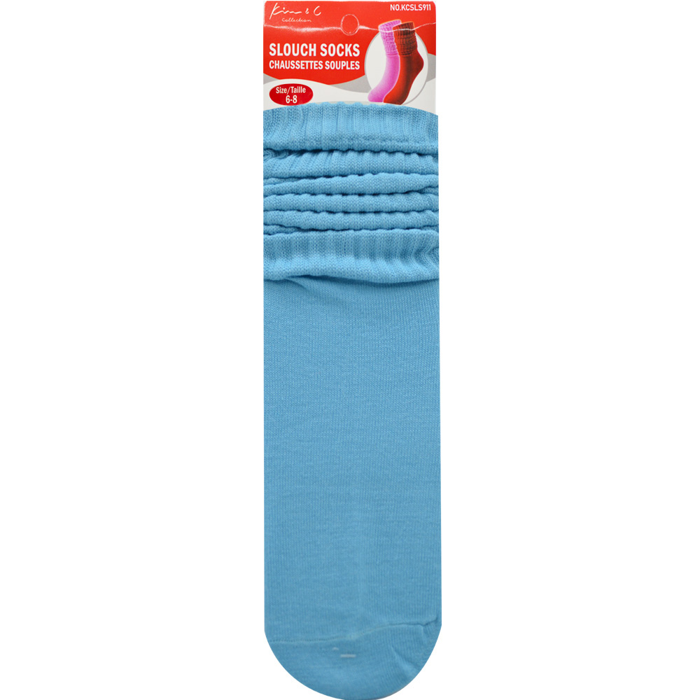 Slouch Socks 6-8 Sky Blue (6pair/Pack) Slouch Socks 6-8 Sky Blue (6pair/Pack)